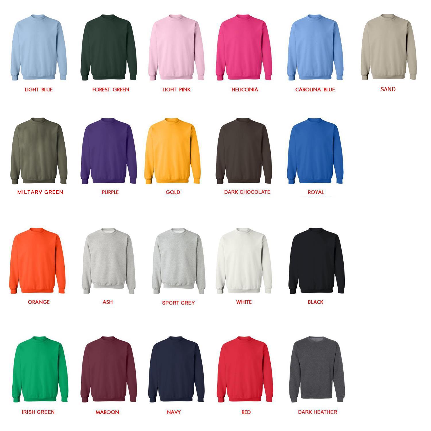 sweatshirt color chart - Ghibli Europe Store