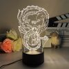 3D Led Lamp Spirited Away No Face Man Totoro Action Figure Nightlight Cute Room Decor Light 13 - Ghibli US Store