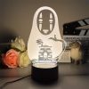 3D Led Lamp Spirited Away No Face Man Totoro Action Figure Nightlight Cute Room Decor Light 2 - Ghibli US Store