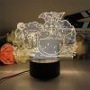 3D Led Lamp Spirited Away No Face Man Totoro Action Figure Nightlight Cute Room Decor Light 6 - Ghibli US Store