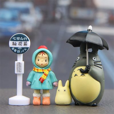 4pcs lot 3 5cm Anime My Neighbor Totoro Action Figure Toy Hayao Miyazaki Mini Garden PVC 1 - Ghibli US Store