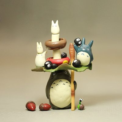 Studio Ghibli My Neighbor Totoro With Umbrella Fried Charcoal Figure