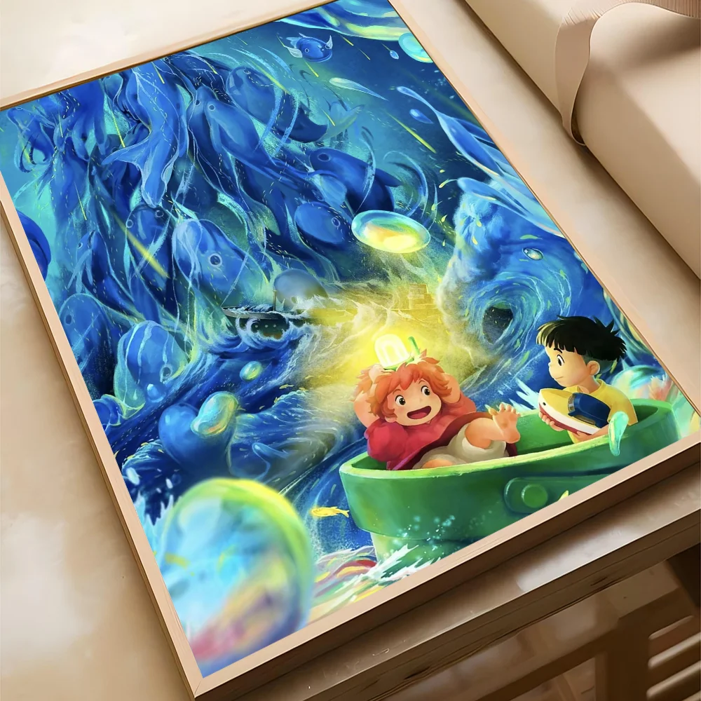 Hot Iterm Anime Ponyo Ghibli Wall Art