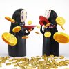 Spirited Away Faceless Man Piggy Bank Kaonashi Swallow Money Toy Automatic Eat Coin Bank Hayao Miyazaki - Ghibli US Store