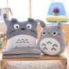 Totoro Plush Pillow Multifunction 3 in 1 Throw Pillow Totoro Hand Warm Pillow Cushion Baby Kids - Ghibli US Store