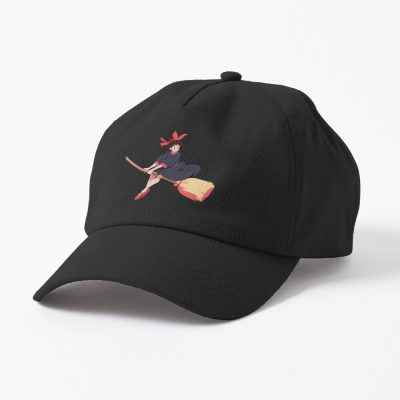 Anime Witch Girl Riding A Broomstick Cap
