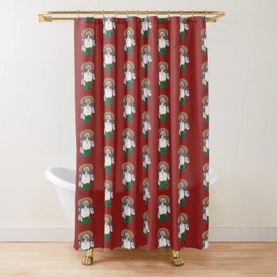 Kawaii Modest Tanooki Japanese Raccoon Dog Pom Poko Shower Curtain