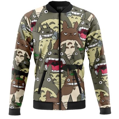 My Neighbor Totoro Pattern Studio Ghibli Casual Bomber Jacket