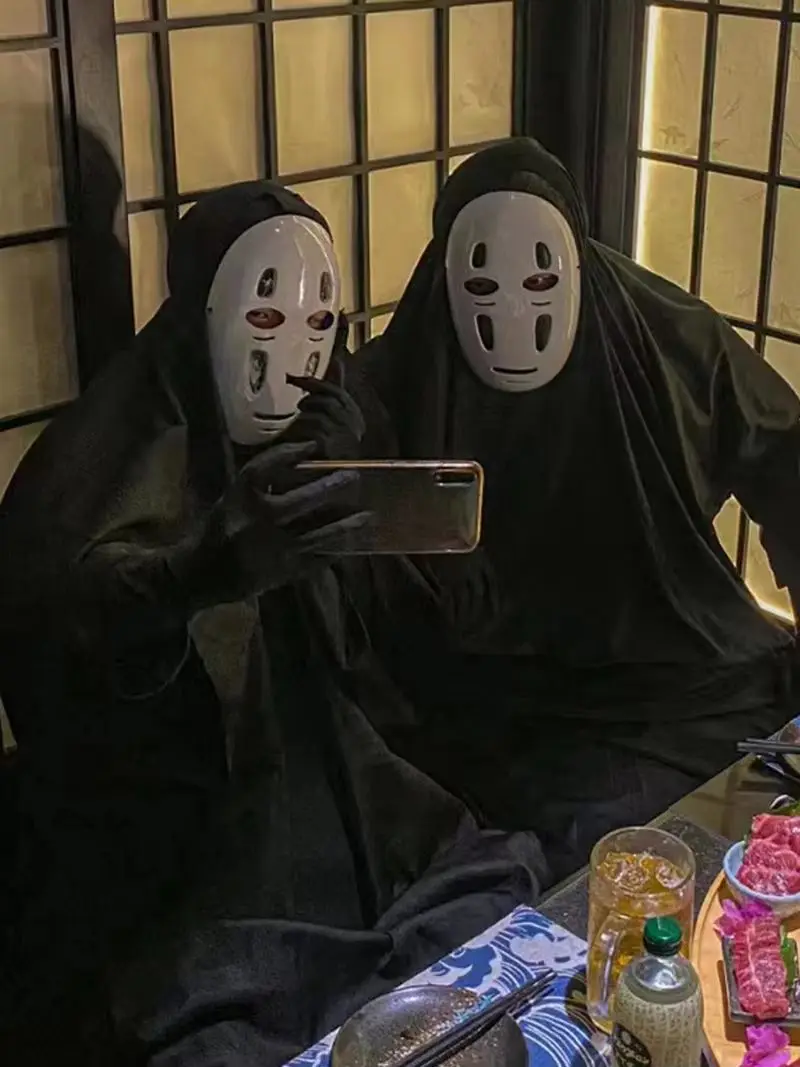 No Face Man Cosplay Costume Unisex Halloween Clothing - Image 5