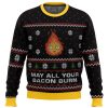 studio ghibli may all your bacon burn calcifer howls moving castle miyazaki premium ugly christmas sweater 901446 - Ghibli US Store