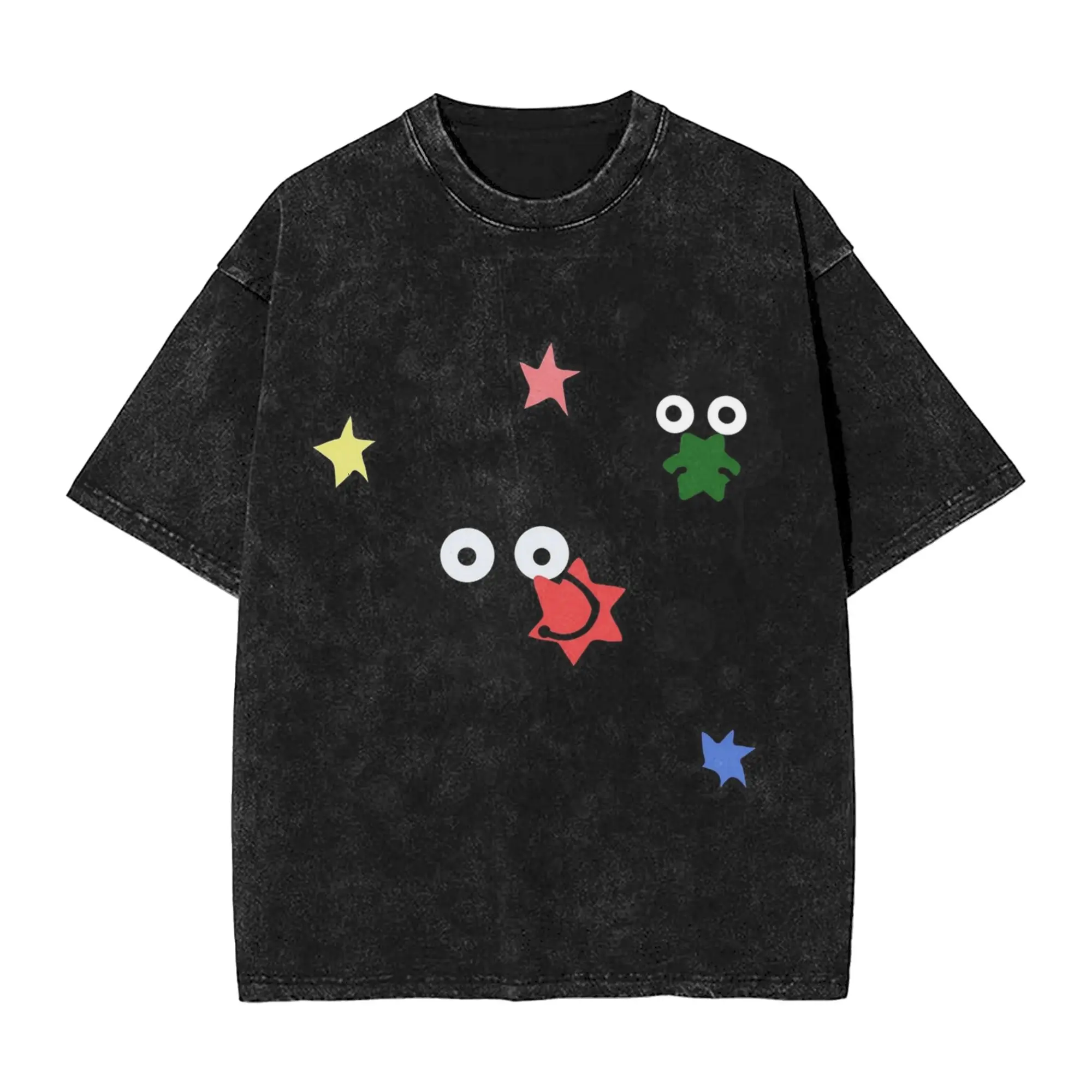 Totoro-Miyazaki Anime T Shirts Hip Hop Washed 100% Cotton Harajuku T-Shirts Retro Men Women Tops Streetwear Summer Tee Shirt 6