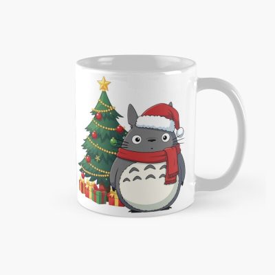 Cute Totoro Christmas Art Print Adorable Anime Holiday Mug